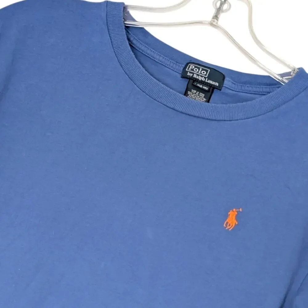 Polo Ralph Lauren Shirt Youth Large‎ 14-16 Blue Long Sleeve Embroidered Pony